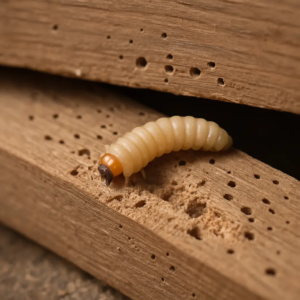 Houtworm in houten vloer Amsterdam